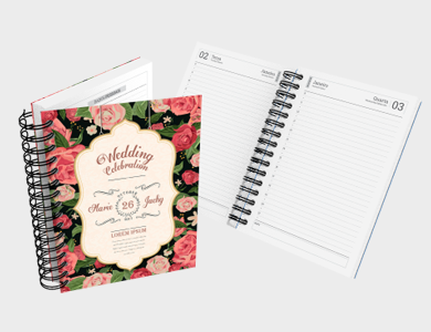 Agenda Diária A5 2026 Capa Maleável 328 Páginas 14,95x21cm (Supremo 300g Verniz Total Frente) - 4x0 - 500 unid