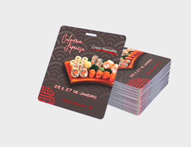 Credencial com Furo Presilha Supremo 300g Sem Verniz 9x10 cm  - 4x0 - 50 unid