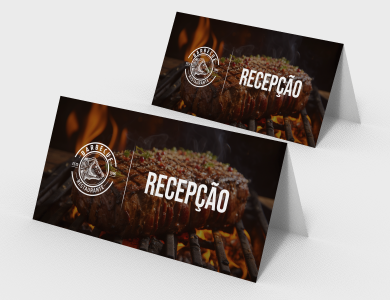 Display de Mesa Tipo A em PVC 0,76mm Cristal Frente e Verso 17,4x8,8cm - 4x0 - 50 unid