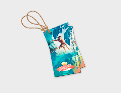 Tag Couchê 250g Laminação Fosca 4,25x5,08cm - 4x1 - 1000 unid