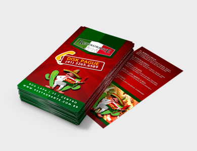 Folder/Filipeta Reciclato 90g Sem Verniz 10x21cm - 4x0 - 10000 unid